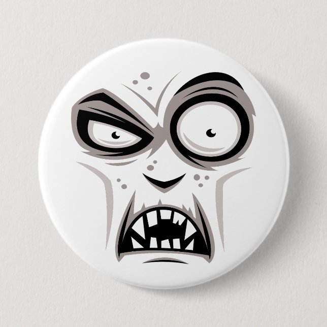 Nosferatu Vampire Face Button (Front)