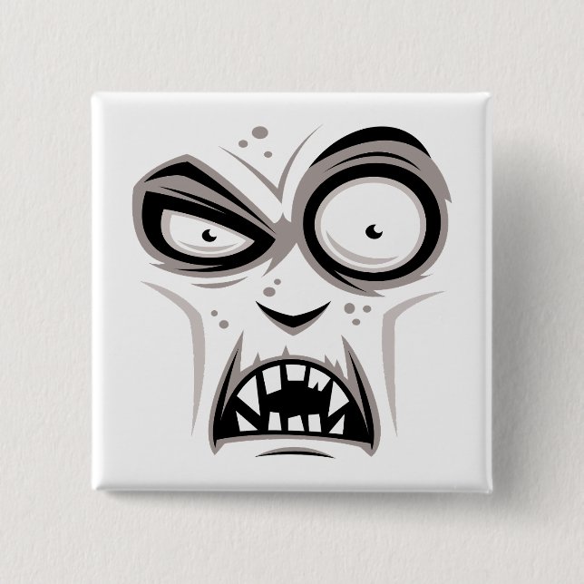 Nosferatu Vampire Face Button (Front)