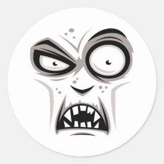 Nosferatu Vampire Face Classic Round Sticker