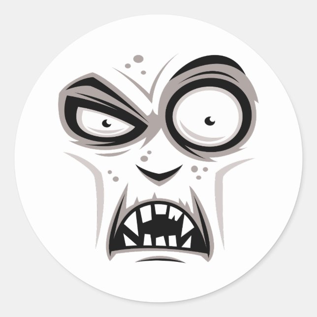 Nosferatu Vampire Face Classic Round Sticker (Front)