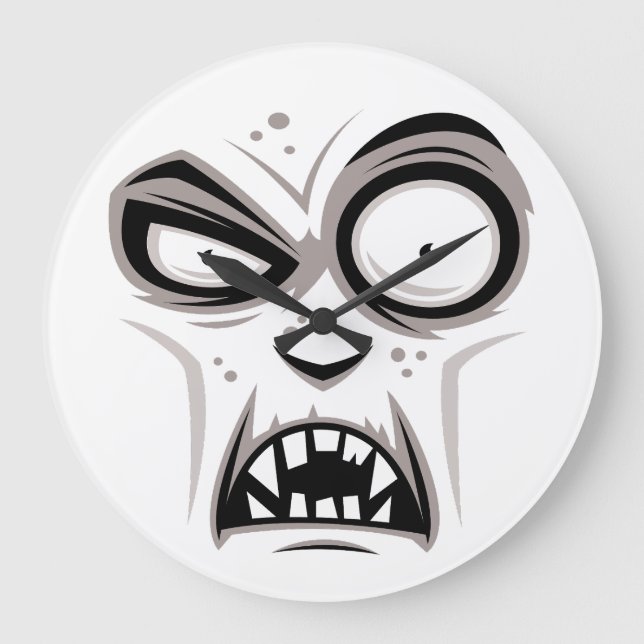 Nosferatu Vampire Face Large Clock (Front)