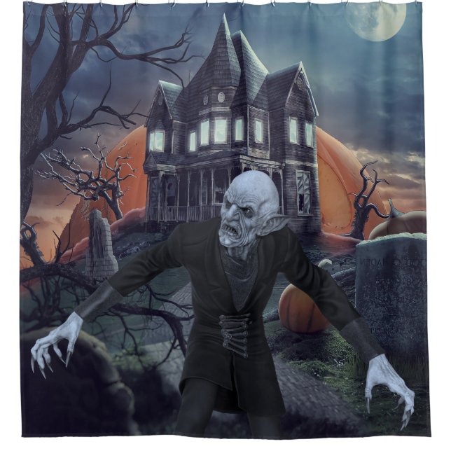 Nosferatu Vampire Horror Shower Curtain (Front)