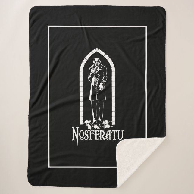 Nosferatu Vampire Sherpa Blanket (Front)