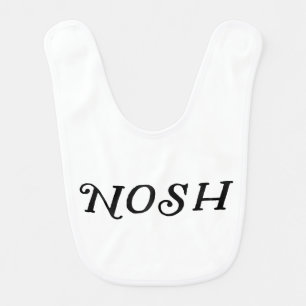 Nosh Yiddish Humor Baby Bib