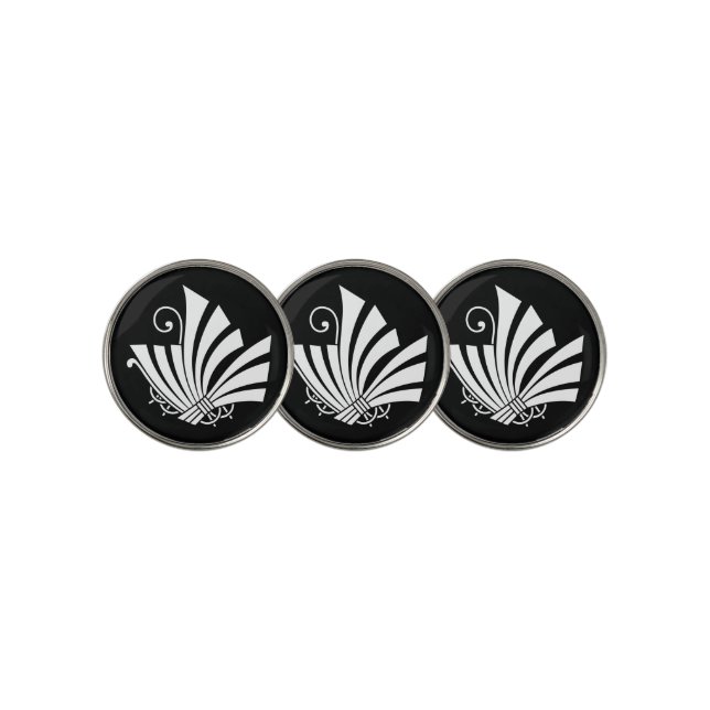NOSHI BUTTERFLY GOLF BALL MARKER (3 Up)
