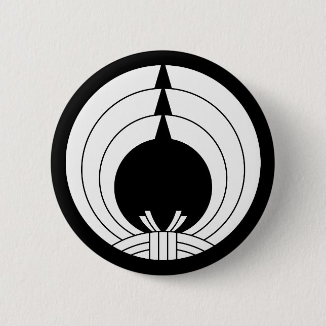 Noshi circle pinback button (Front)