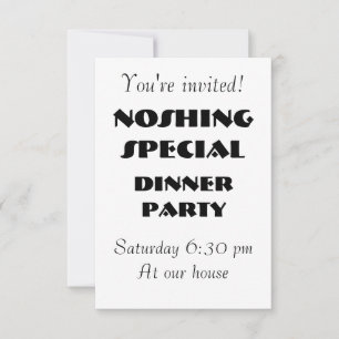 NOSHING SPECIAL Party Invite - Customizable