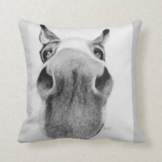Nosie Rosie Throw Pillow