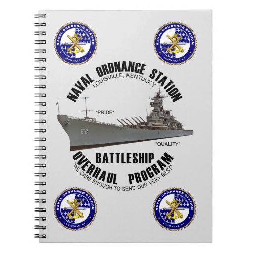 NOSL Battleship Program Spiral Notebook
