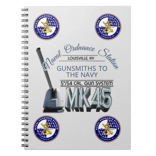 NOSL Mk45 Gun Spiral Notebook