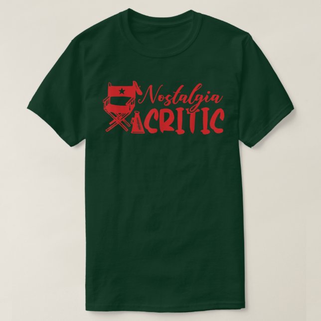 Nostalgia critic family movie night movie theater  T-Shirt (Design Front)