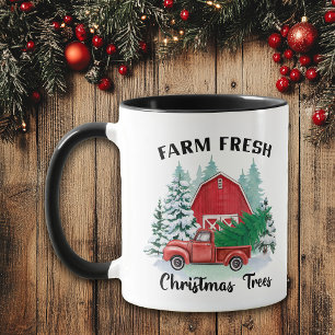 Nostalgia Farm Fresh Christmas Trees Mug