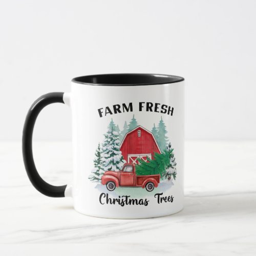 Nostalgia Farm Fresh Christmas Trees  Mug