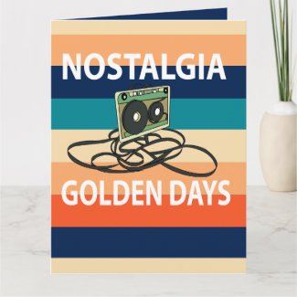 Nostalgia Golden Days Cassette Tape Greeting