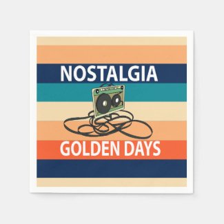 Nostalgia Golden Days Cassette Tape Retro Party