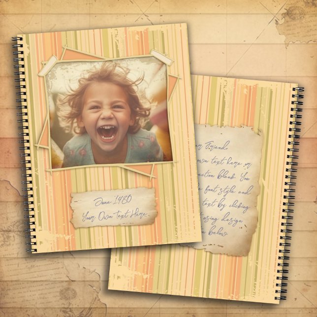 Nostalgia. Grunge Photo Effect Template Vintage Notebook (Creator Uploaded)