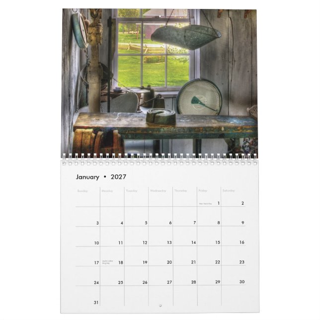 Nostalgia I - Antiques Calendar (Jan 2027)