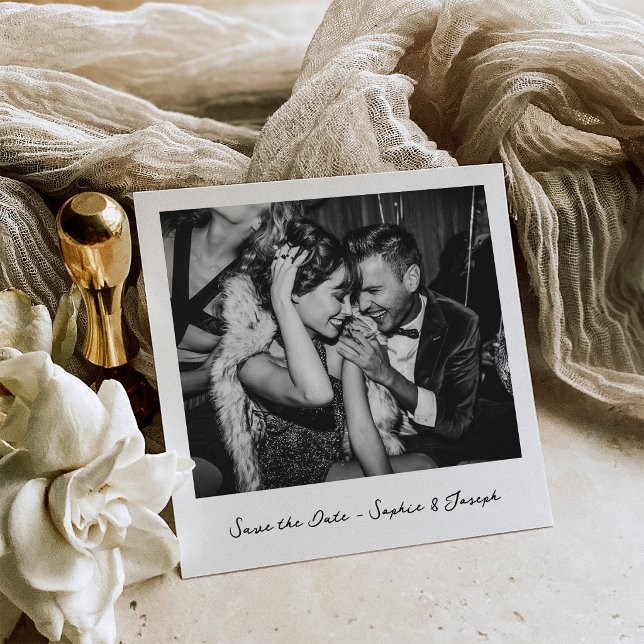 Nostalgia | Instant Photo Look Wedding Save The Date (Creator Uploaded)
