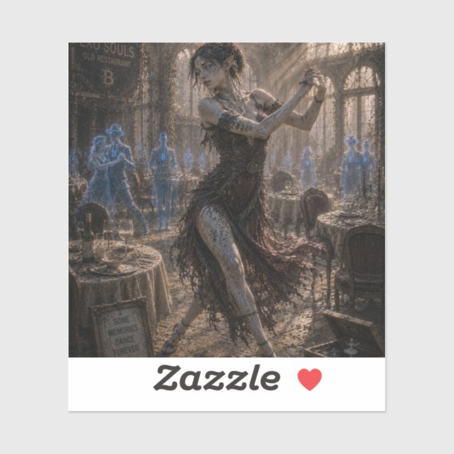 Nostalgia / Tango Dancer / Old Restaurant Sticker (Sheet)