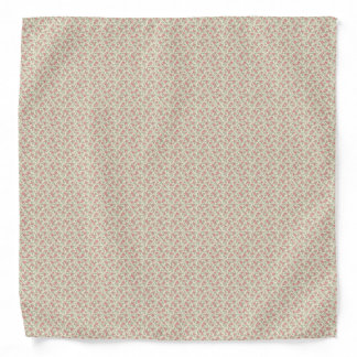 Nostalgic 1940s Dusty Rose & Sage Utility Floral Bandana