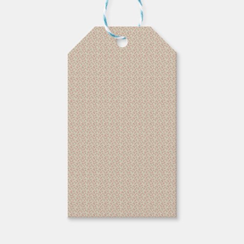 Nostalgic 1940s Dusty Rose &amp; Sage Utility Floral Gift Tags