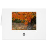 Nostalgic Amber Autumn Card (Back Horizontal)