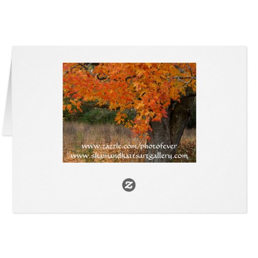 Nostalgic Amber Autumn Card (Back Horizontal)