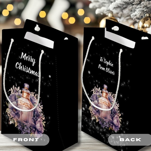 Nostalgic and luxurious Merry Christmas  Small Gift Bag (Nostalgic and luxurious Merry Christmas Small Gift Bag)