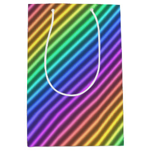nostalgic arcade stripe :  medium gift bag