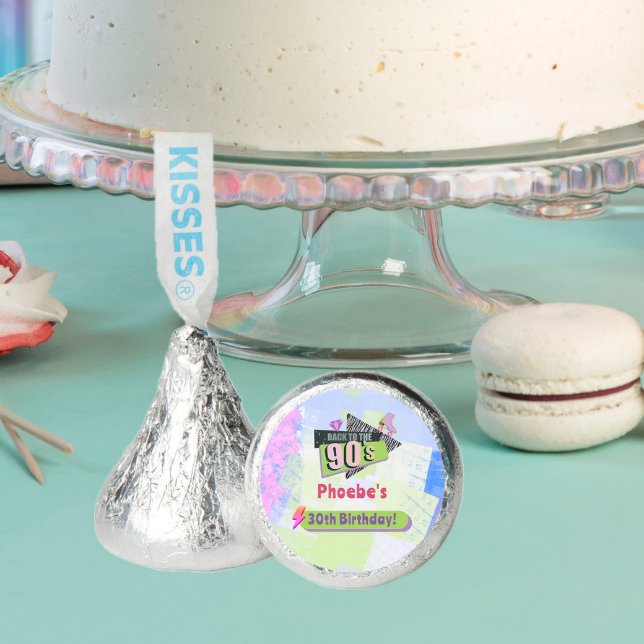 Nostalgic Back to the 90s Retro Birthday Party Hershey®'s Kisses® (Creator Uploaded)