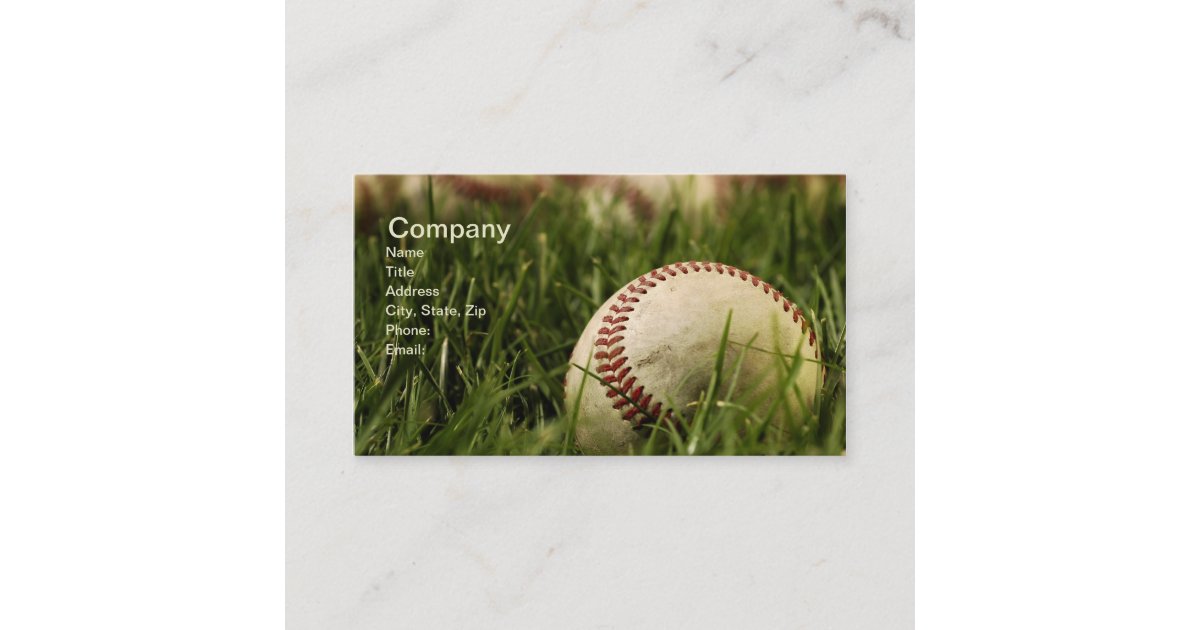 Nostalgic Baseballs Business Card 