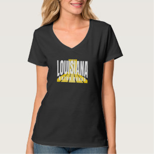 Nostalgic Baton Rouge Cool Purple & Yellow Louisia T-Shirt