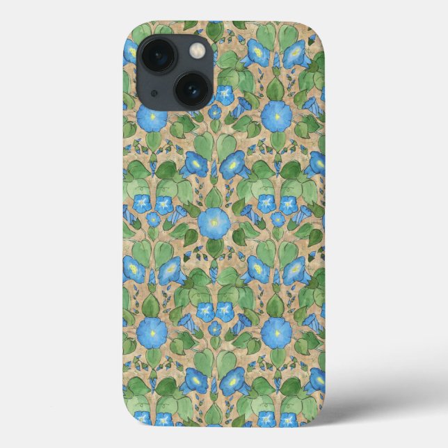 Nostalgic Blue Morning Glory Case-Mate iPad Case (Back)
