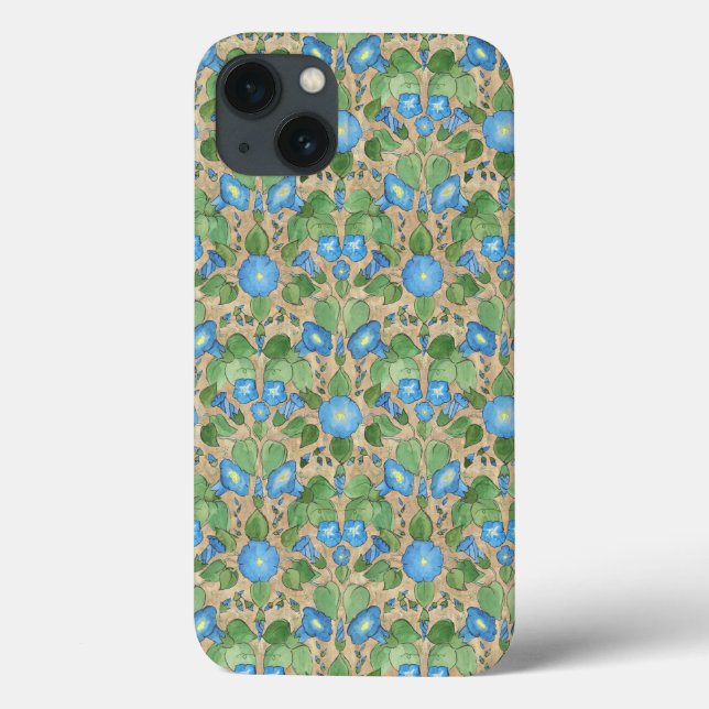 Nostalgic Blue Morning Glory Case-Mate iPad Case (Back)