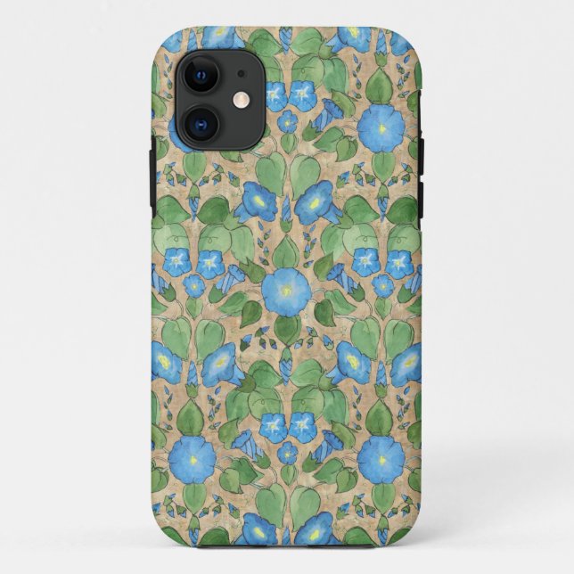 Nostalgic Blue Morning Glory Iphone 5/5s Case (Back)