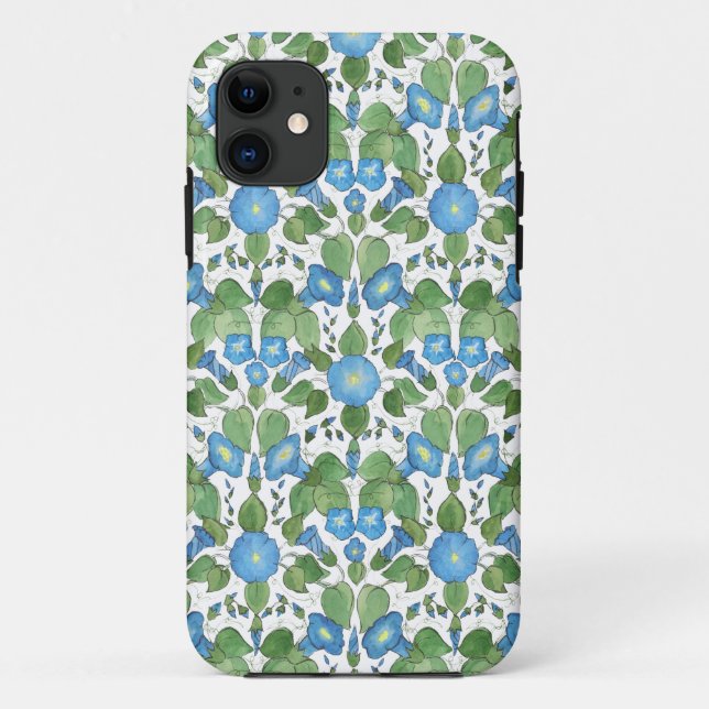 Nostalgic Blue Morning Glory Iphone 5/5s Case (Back)