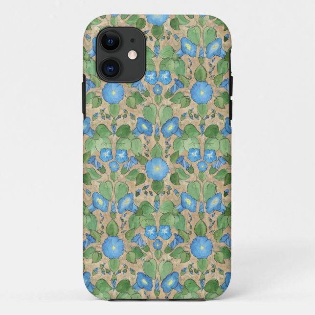 Nostalgic Blue Morning Glory Iphone 5/5s Case (Back)