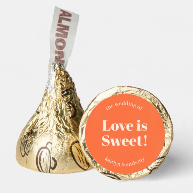 Nostalgic Charm Retro Wedding Hershey®'s Kisses® (Front)