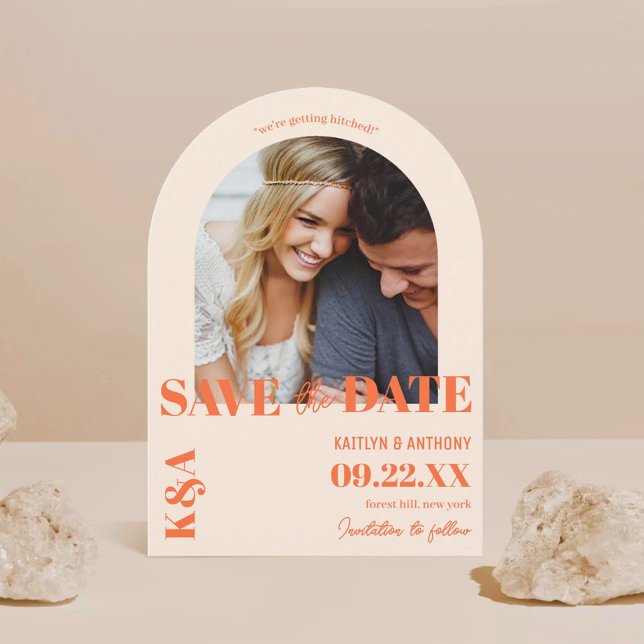 Nostalgic Charm Retro Wedding Save The Date (Creator Uploaded)