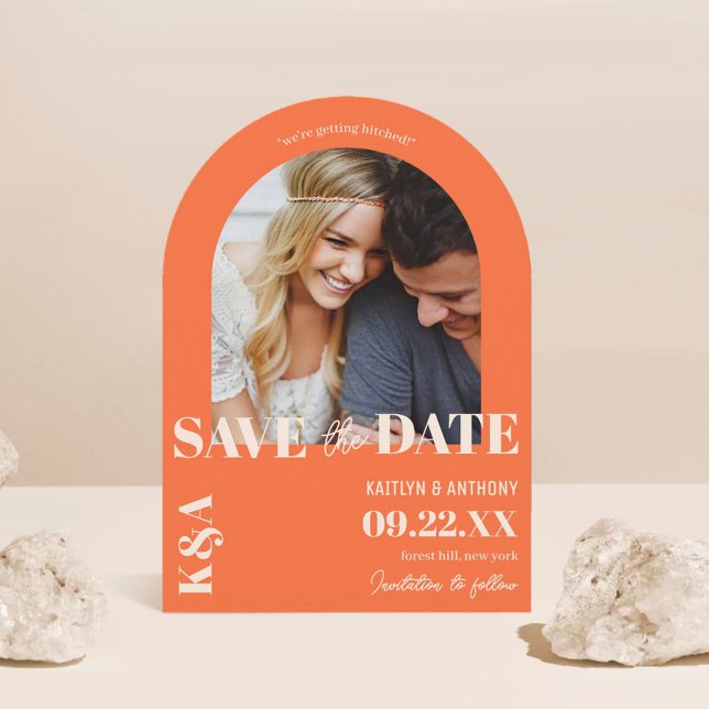 Nostalgic Charm Retro Wedding Save The Date (Creator Uploaded)