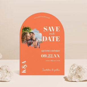 Nostalgic Charm Retro Wedding Save The Date