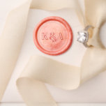 Nostalgic Charm Retro Wedding Wax Seal Stamp<br><div class="desc">Celebrate in style with this retro but very trendy wedding wax seal stamp. The design is easy to personalize with your own initials and your guests will be thrilled when they see this wax stamp added to the matching wedding invitations & thank you cards. Matching wedding items can be found...</div>