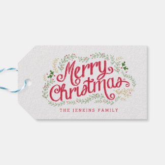 Nostalgic Christmas Holiday Gift Tags