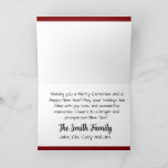 Nostalgic Christmas Santa in Sled (Custom) Holiday Card