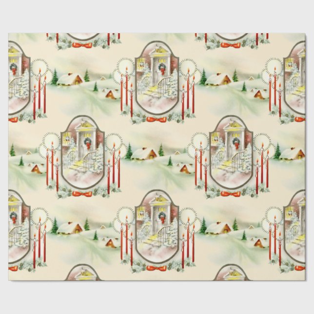Nostalgic Christmas Wrapping Paper (Seam)