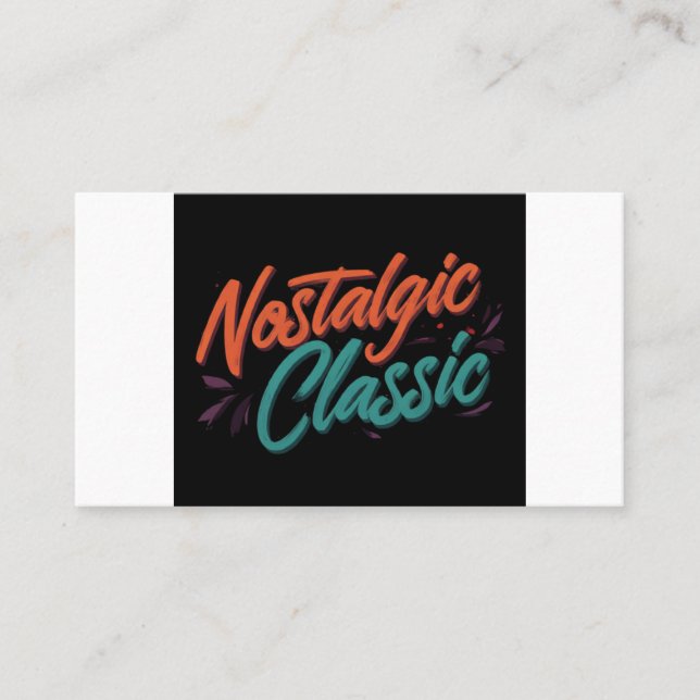 Nostalgic classic  business card (Front)