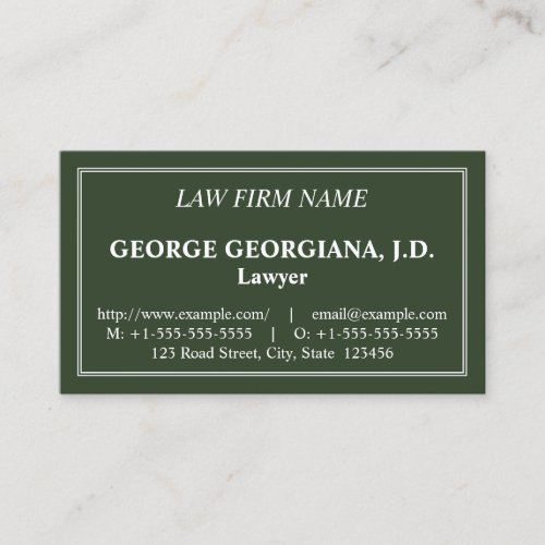 Nostalgic Classic  Traditional Business Card