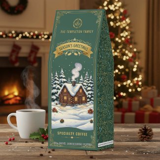 Nostalgic Cozy Cabin Christmas Green ID1213