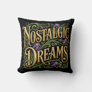 Nostalgic Dreams Throw Pillow