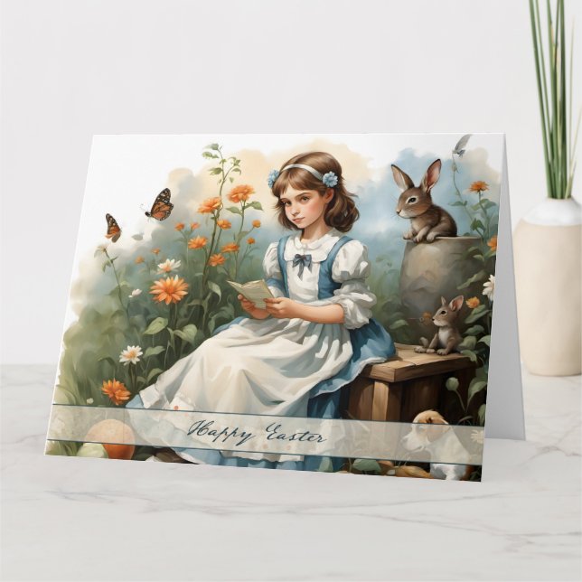 Nostalgic Easter Idyll Card (Front)